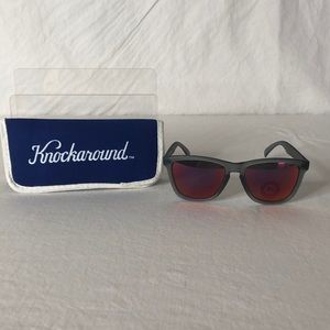 New Knockaround Premium Gray Sunglasses with case